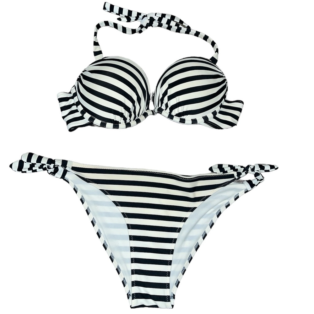 H&M 34B Halter Push Up Bikini